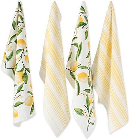 DII Lemon Bliss Kitchen Collection, Dishtowel Set by DII