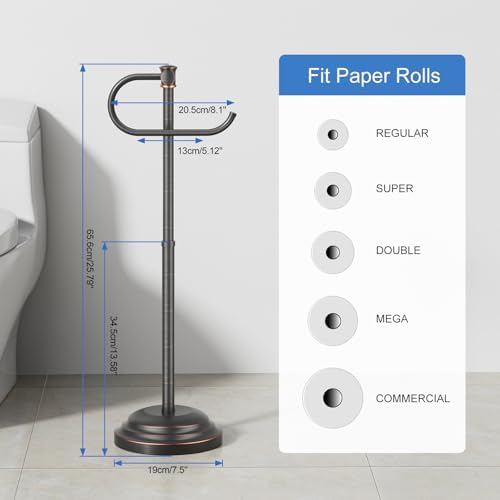 RUMOSE Toilet Paper Holder Stand - Image 6