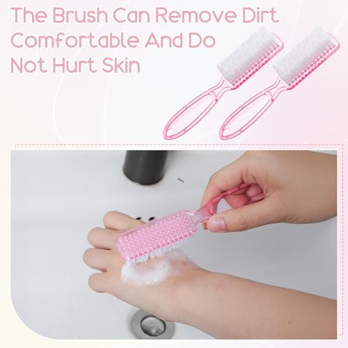 60 Pcs Nail Scrubber Brushes Bulk Handle Grip Manicure Brushes - Image 4