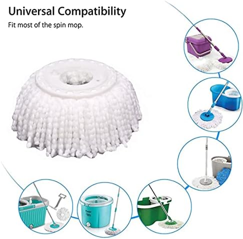 5 PCS Microfiber Replacement Mop Head Spin Mop Head Replacement 5-Pack - Image 3