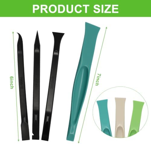 Jiozermi 6 Pack Non-Scratch Plastic Scraper Tool Set - Image 3