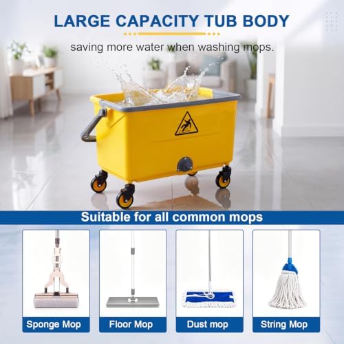 Microfiber Mop and 42L Commercial Mop Bucket - Image 3