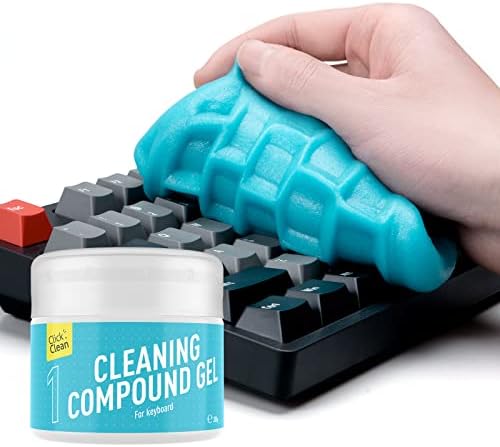 CLICK CLEAN Keyboard Cleaning Gel, 7oz Reusable Dust Cleaning Putty by CLICKCLEAN