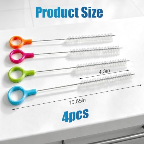 AONEZ 4 Pcs Straw Cleaner Brush Set - Image 2