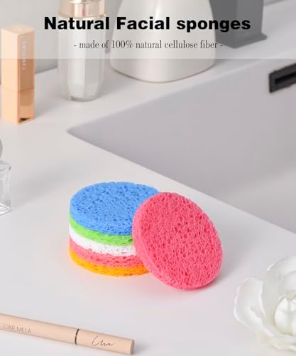 METUUTER Facial Sponges 50 Count Compressed Spa Sponges - Image 3
