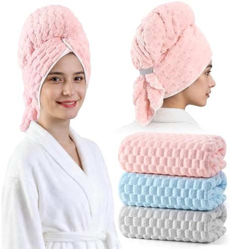 REDKISS 3 Pack Microfiber Hair Towels by REDKISSOnline