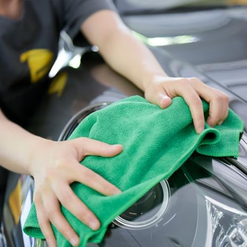 CARCAREZ Premium Microfiber Detailing Towels, 340 GSM Lint Free Car Buffing - Image 5