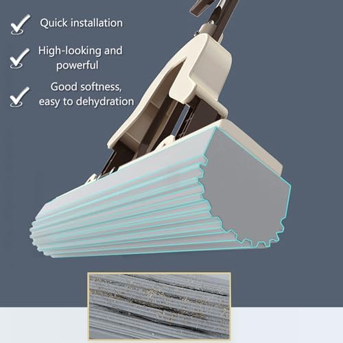 ULTECHNOVO 2 Pack PVA Sponge Mop Head Refills Roller Mop Head Replacement - Image 3