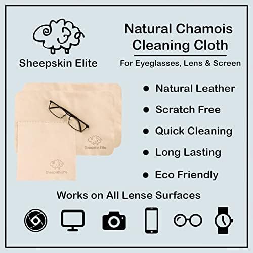 Natural Chamois Leather Eyeglass Cleaning Cloth Camera Lens Cleaning Cloths - Image 3