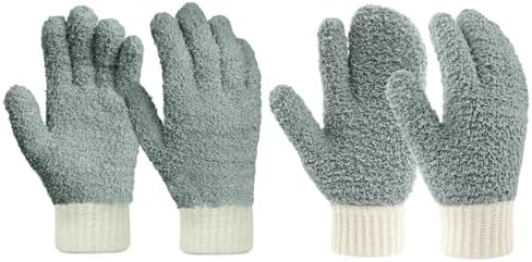 MIG4U Microfiber Dusting Gloves House Reusable Cleaning Glove by MIG4U