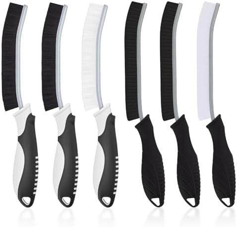 TQRR 6Pcs Hard Bristle Crevice Cleaning Brushes -Grout Scrub Brush by TQRR