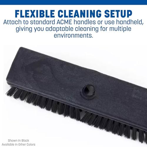 SPARTA Plastic Floor Scrub Brush, Brush Head Only, Deck Brush - Image 4