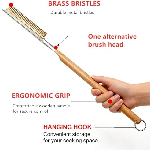 3 Pack 26 Inch Pizza Oven Brush - Image 3