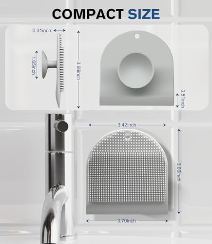 2 Pack Silicone Sink Cleaning Brush - Image 2