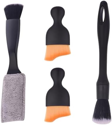 4PCS Car Interior Cleaning Brushes Car Interior Detailing Brush Car Detail Soft by Unknown