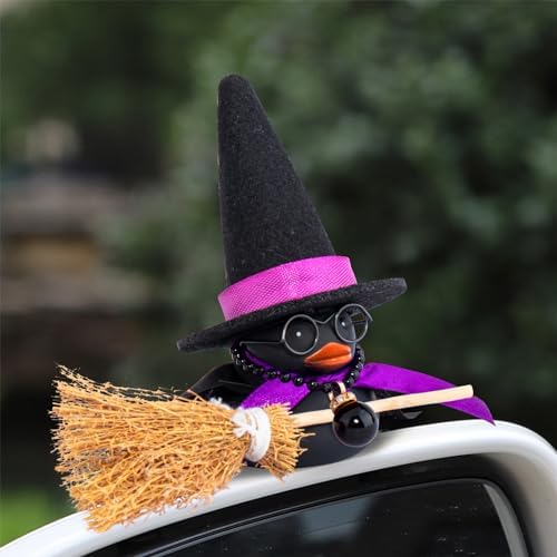 wonuu Car Rubber Duck Halloween Decoration, Magic Hat - Image 6