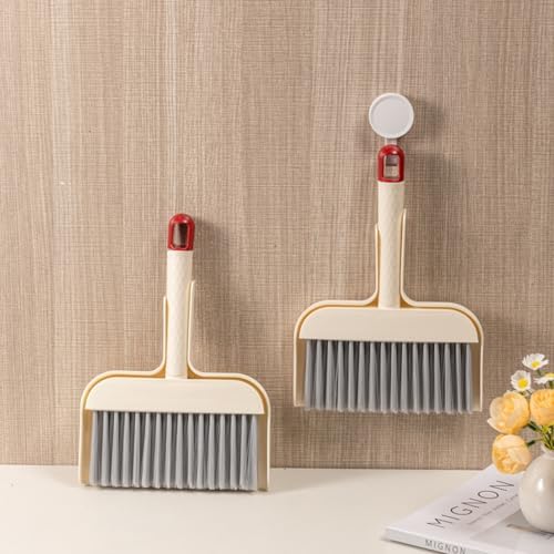 Small Desktop Broom and Dustpan Set, Compact Office Desk Cleaning Tool - Image 5
