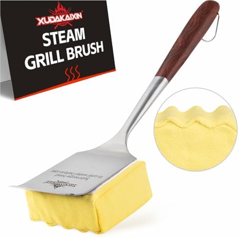 Bristle-Free Steam Cleaning Grill Brush — Features an Extended Luxurious by XUDAKAIXIN