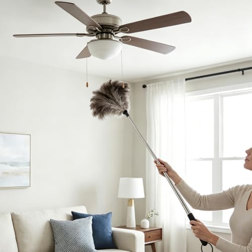 Extendable Ostrich Feather Duster, Fluffy Natural Ostrich Feathers Duster - Image 7