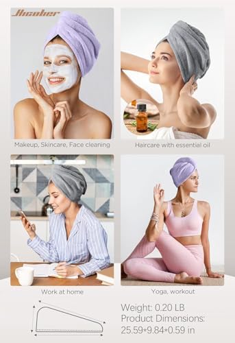 Hicober Microfiber Hair Towel Wrap - Image 5