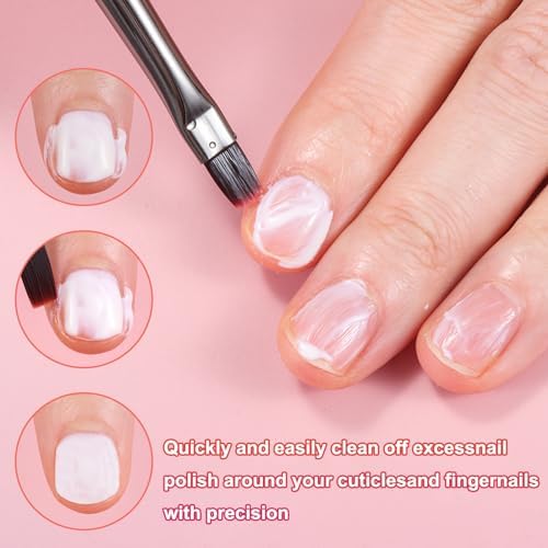 3Pcs Nail Clean Up Brushes, Nail Brushes - Image 2