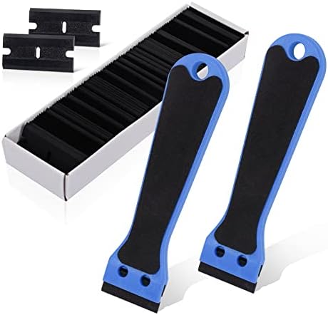 EHDIS 2pcs Plastic Razor Scraper 6-inch Long Handle Adhesive Remover Tool by EHDIS