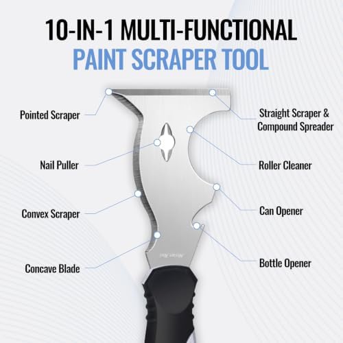 Mister Rui 10-in-1 Putty Knife, Hammer End - Image 5
