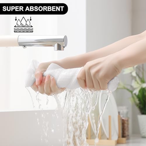 Homaxy 10 Pack 100% Cotton Kitchen Towels and Dishcloths Set - Image 3