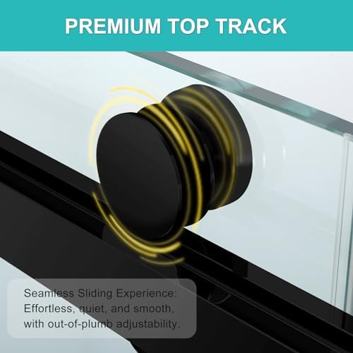 Shower Door, Matte Black - Image 4