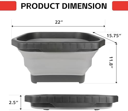 MaxWorks 51241 Collapsible Silicone Bucket – 5.3 Gallon Capacity - Image 2