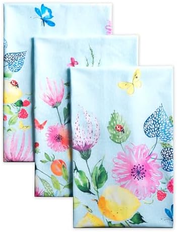 Maison d' Hermine Kitchen Towels Set of 3 Reusable 100% Cotton 27.50" x 20" by MaisondHermine
