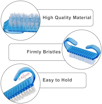 Handle Grip Nail Brush, 24 Pack Small Fingernail Brushes, Hand Scrub Cleaning - Image 3