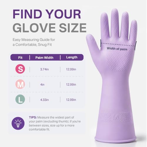 3 Pairs Dishwashing Gloves, Reusable Dish Gloves - Image 7