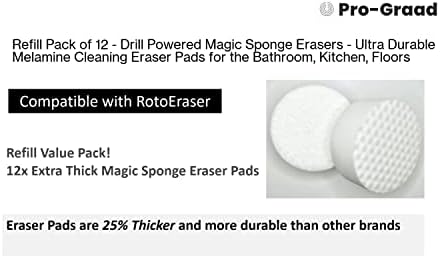 Refill Pack of 12 Drill Powered 3.5” Magic Sponge Erasers - Image 4