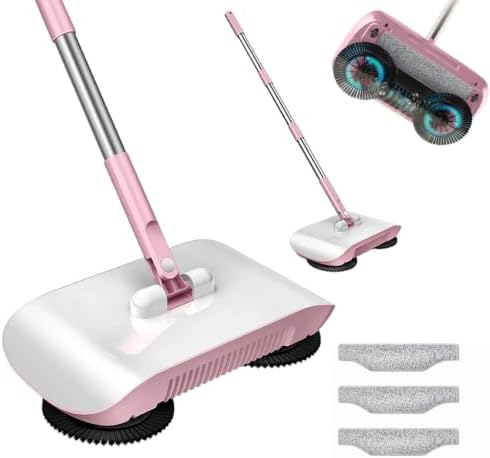 ROTORS Smart Robot Vacuum Mop & Broom, 3-in-1 Manual Push Sweeper by ROTORS