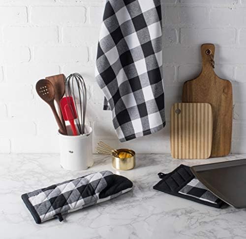DII Buffalo Check Kitchen Collection, Classic Farmhouse Dishtowel Set, 3 Piece - Image 6