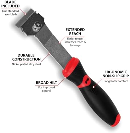 Performance Tool W9121 Extended Reach Razor Scraper - Image 2