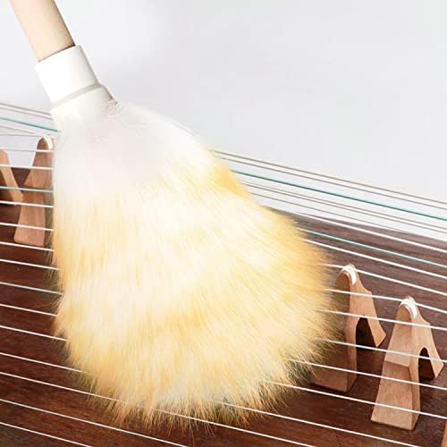 Wool Lambswool Cleaning Brush Duster, Wood Handle, Hanging Rope, Anti-Static - Image 4