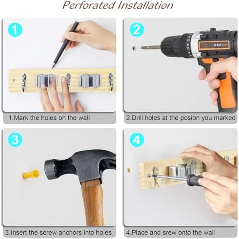 OUTNILI Mop and Broom Holder Wall Mount - Image 7