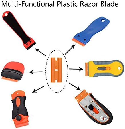 EHDIS Plastic Razor Blades 100 PCS Double Edged Blade - Image 2