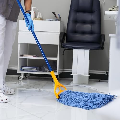 Matthew Cleaning 20oz 6Pack Cotton Floor Mop, Cotton Looped-Open String Heavy - Image 3