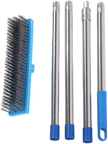 Fabater Deck Brush, 30cm Heavy Duty Telescopic Handle Wire Brush, Floor Scrubber - Image 6