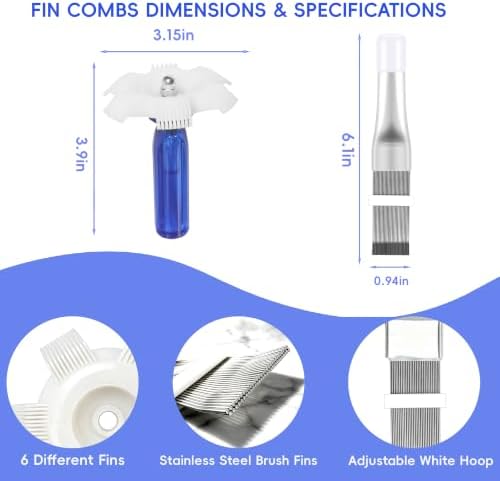 5 Pcs Air Conditioner Fin Comb Cleaner kit AC Coil Cleaning Brush 5 Different - Image 3