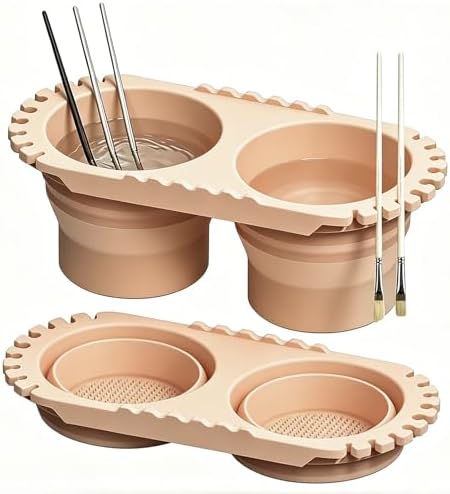 Collapsible Paint Brush Cleaner Rinse Cup by PW61