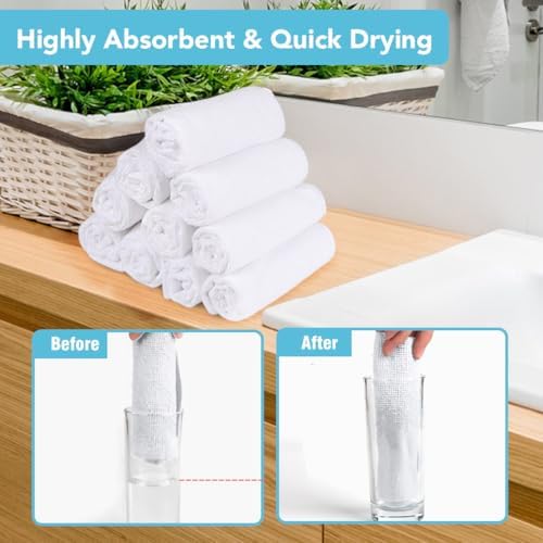Orighty Wash Cloths, Face Towels 12x12 Inch 10 Pack - Image 3
