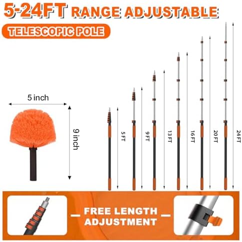 SISUPASSIE 30FT Reach Cobweb Duster - Image 3