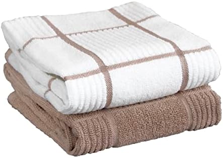 T-Fal Solid & Checked Parquet Kitchen Towels: Highly Absorbent, Super Soft Long by T-falbrand