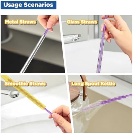 YOTIME Silicone Straw Cleaner Brush - Image 6