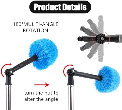2 PCS Mop Extension Pole Adapter Rotatable Angle Adaptor Broom Handle Adapter - Image 4