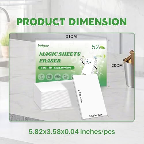 Magic Sponge Eraser Sheets, 52 Pack Dish Wipes - Image 7